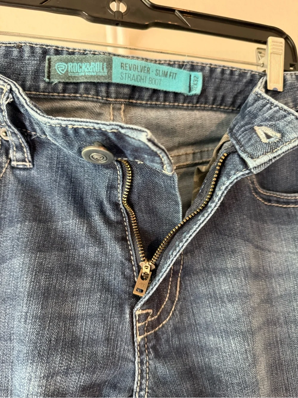 Rock & Roll Men's Dark Blue Straight Fit Jeans